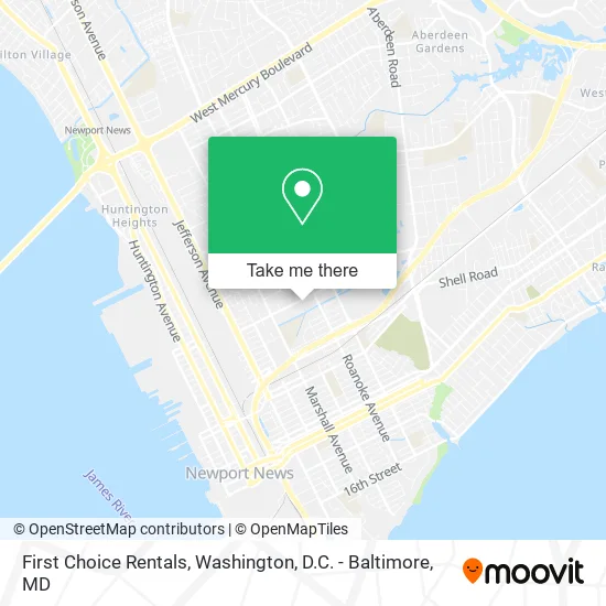 First Choice Rentals map