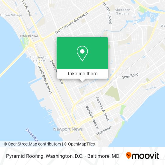Pyramid Roofing map