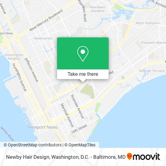 Mapa de Newby Hair Design
