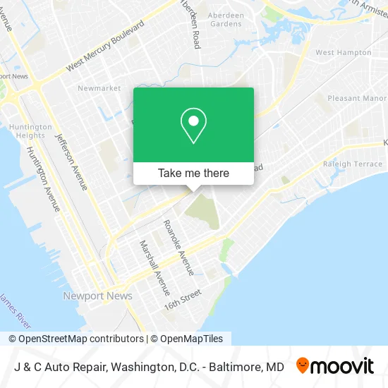 J & C Auto Repair map