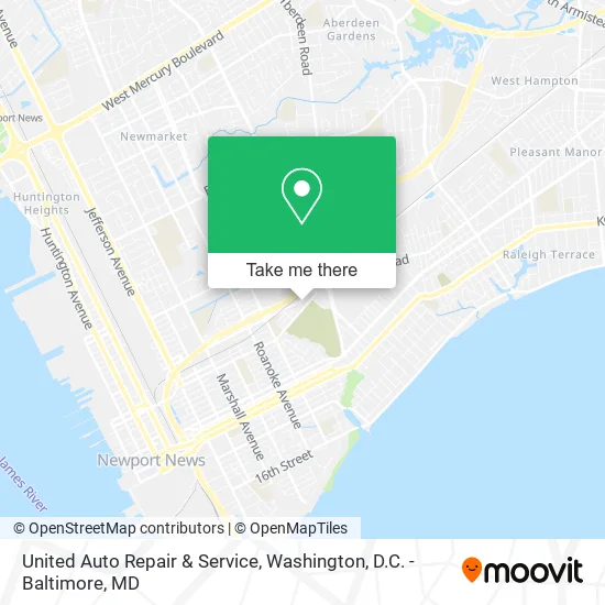 United Auto Repair & Service map