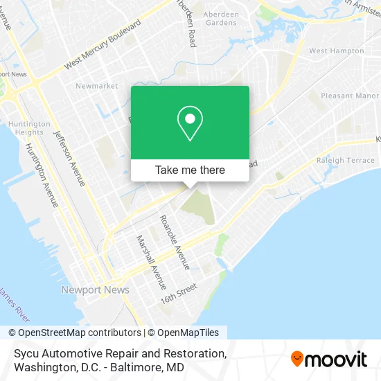 Sycu Automotive Repair and Restoration map