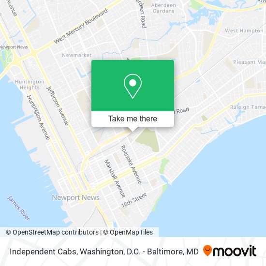 Independent Cabs map