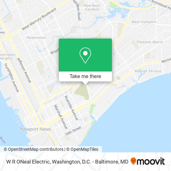W R ONeal Electric map