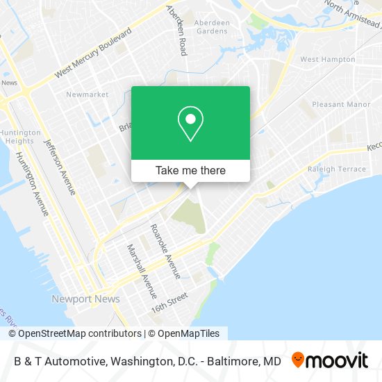 B & T Automotive map