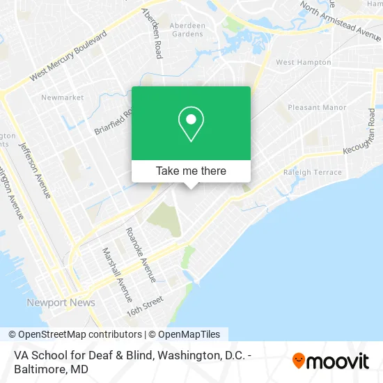 VA School for Deaf & Blind map