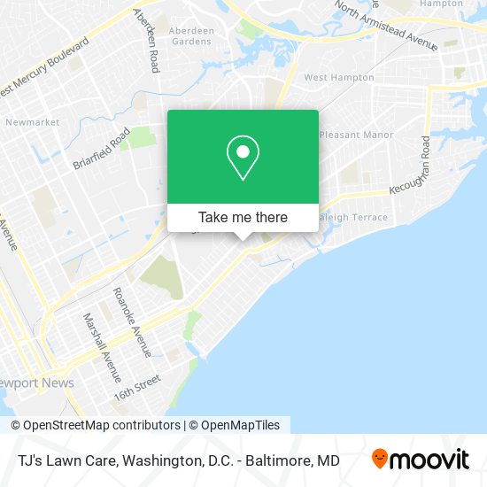 TJ's Lawn Care map