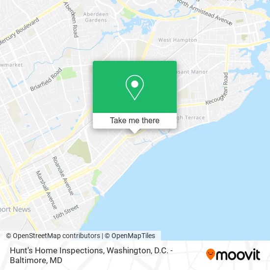 Hunt's Home Inspections map