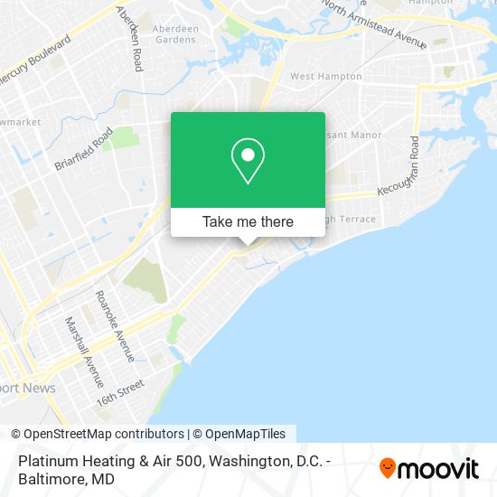 Mapa de Platinum Heating & Air 500