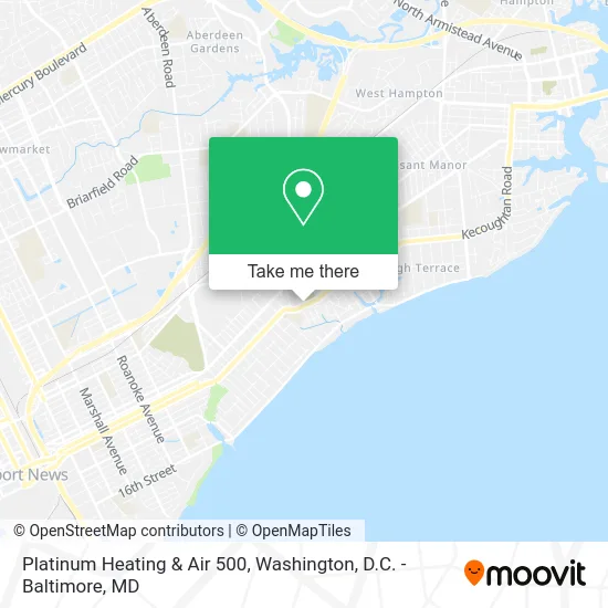 Platinum Heating & Air 500 map