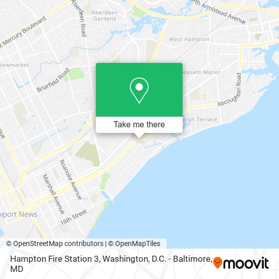 Hampton Fire Station 3 map
