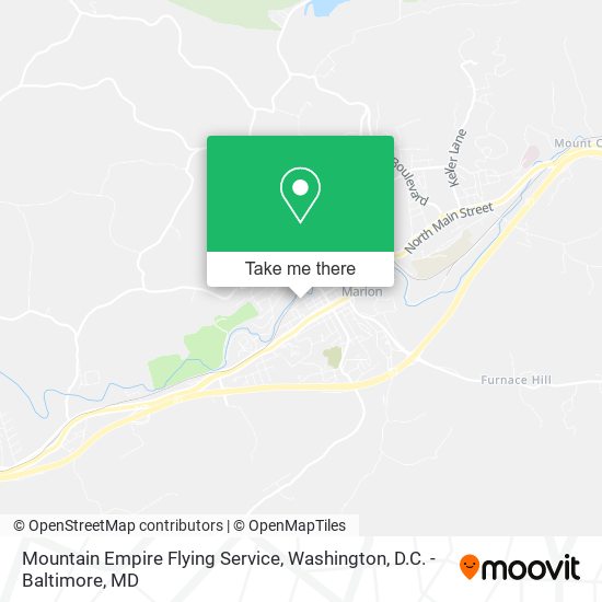 Mountain Empire Flying Service map