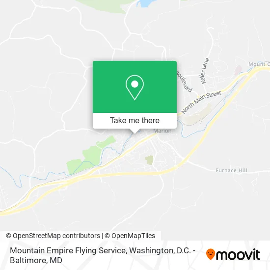 Mountain Empire Flying Service map