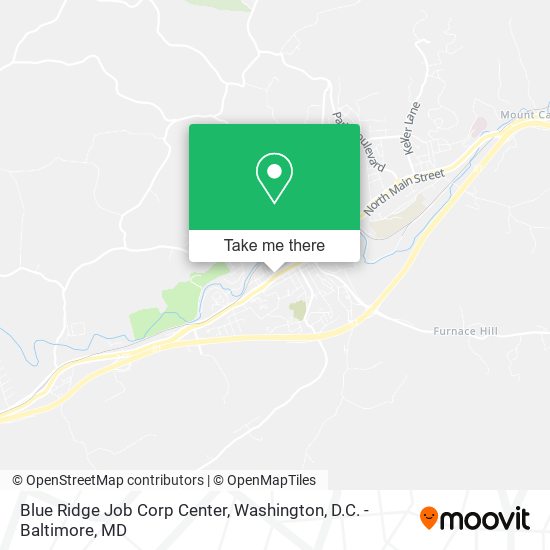 Blue Ridge Job Corp Center map