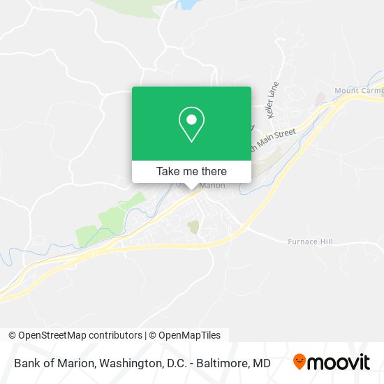 Bank of Marion map