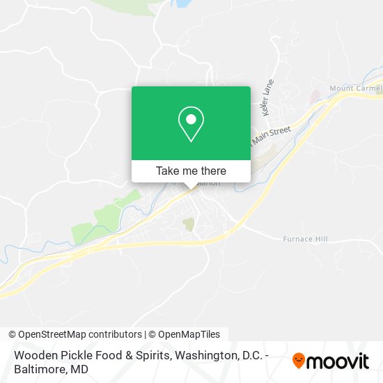 Wooden Pickle Food & Spirits map