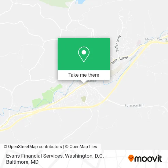Evans Financial Services map