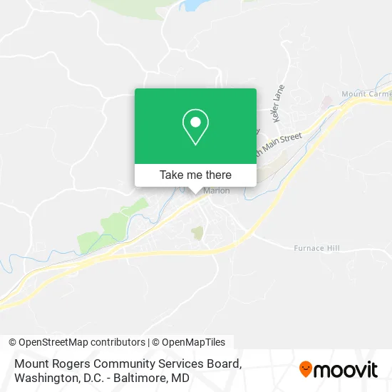 Mount Rogers Community Services Board map