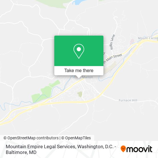 Mapa de Mountain Empire Legal Services