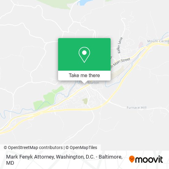 Mark Fenyk Attorney map