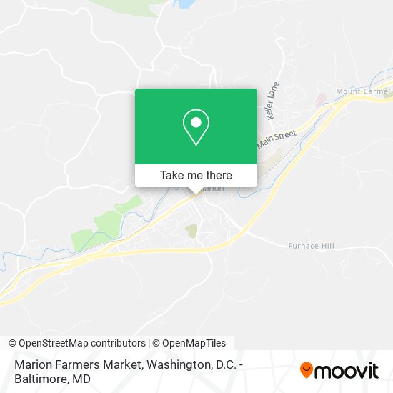Marion Farmers Market map