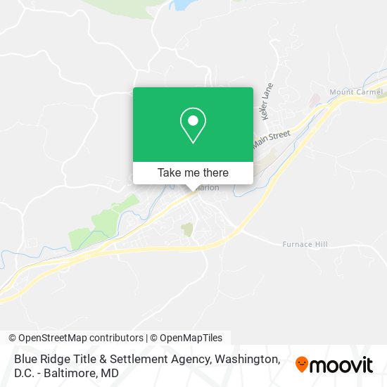Mapa de Blue Ridge Title & Settlement Agency