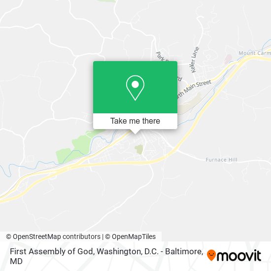 First Assembly of God map