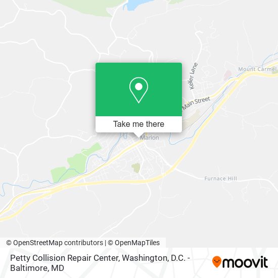 Petty Collision Repair Center map