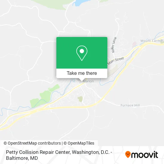 Petty Collision Repair Center map