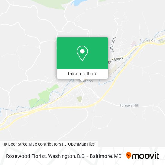 Rosewood Florist map
