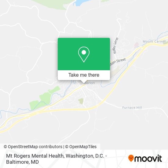 Mt Rogers Mental Health map