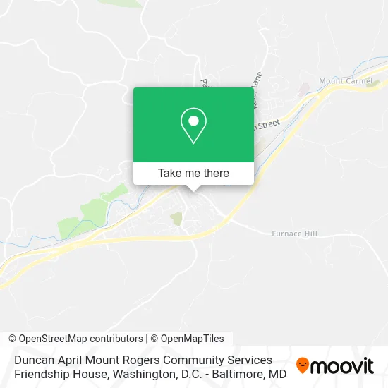 Duncan April Mount Rogers Community Services Friendship House map
