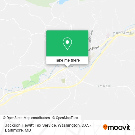 Jackson Hewitt Tax Service map
