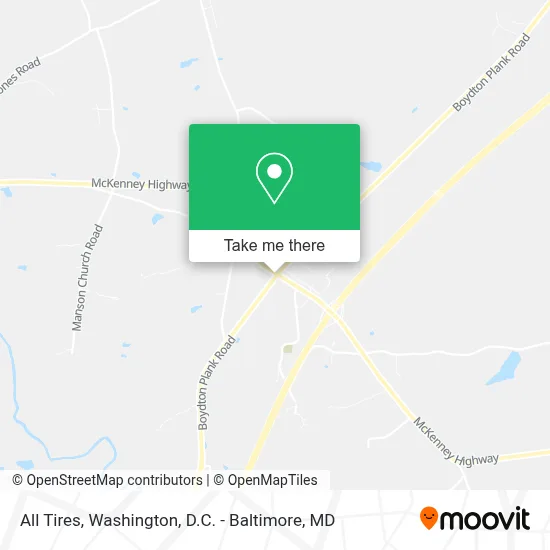 All Tires map