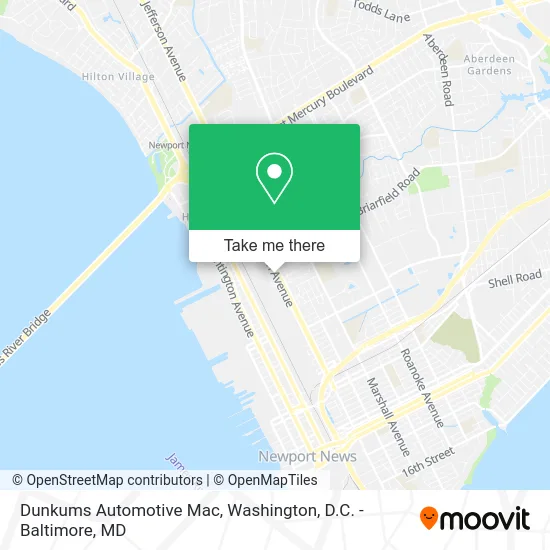 Dunkums Automotive Mac map