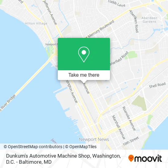 Dunkum's Automotive Machine Shop map