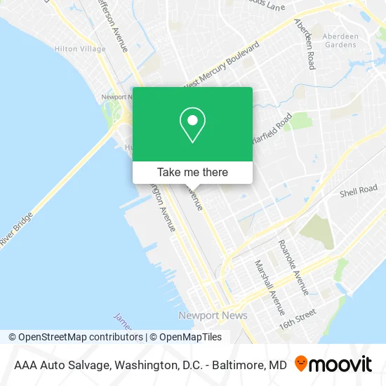 AAA Auto Salvage map