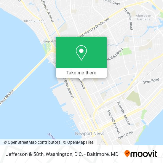Jefferson & 58th map