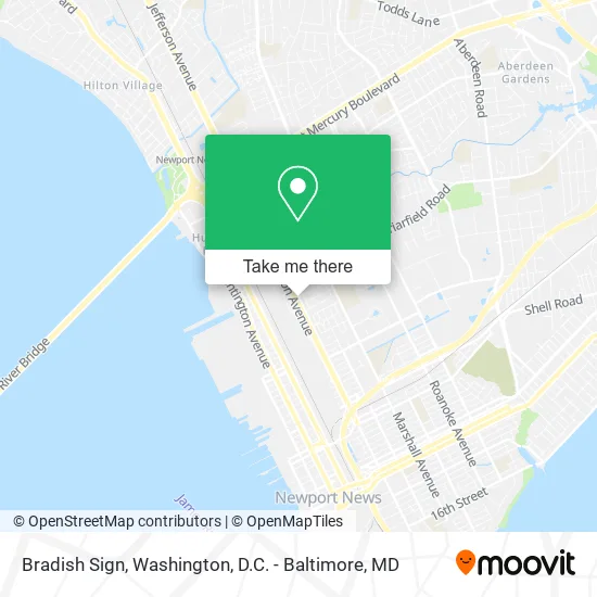 Bradish Sign map