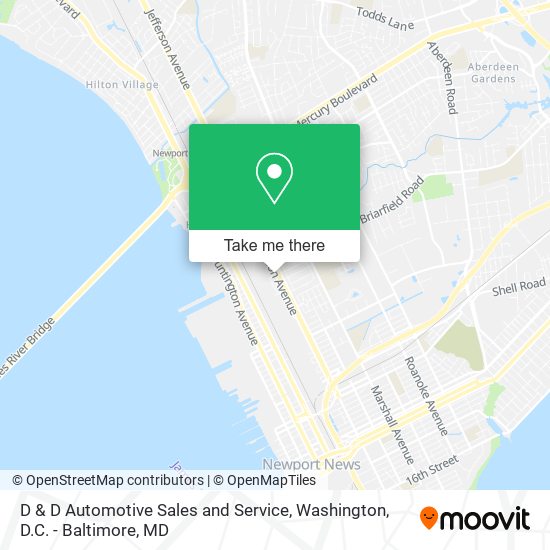 D & D Automotive Sales and Service map