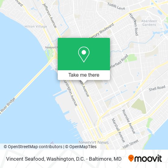 Mapa de Vincent Seafood