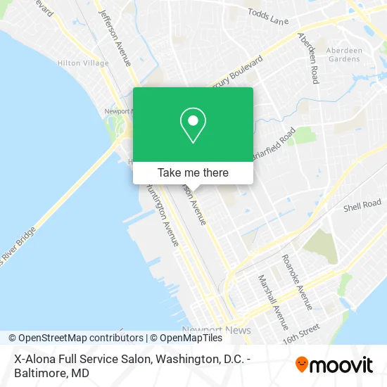 X-Alona Full Service Salon map
