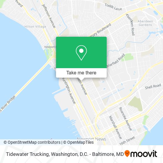 Mapa de Tidewater Trucking