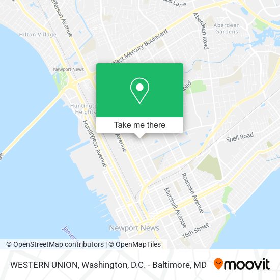 WESTERN UNION map