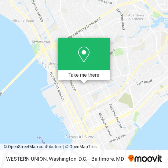 WESTERN UNION map