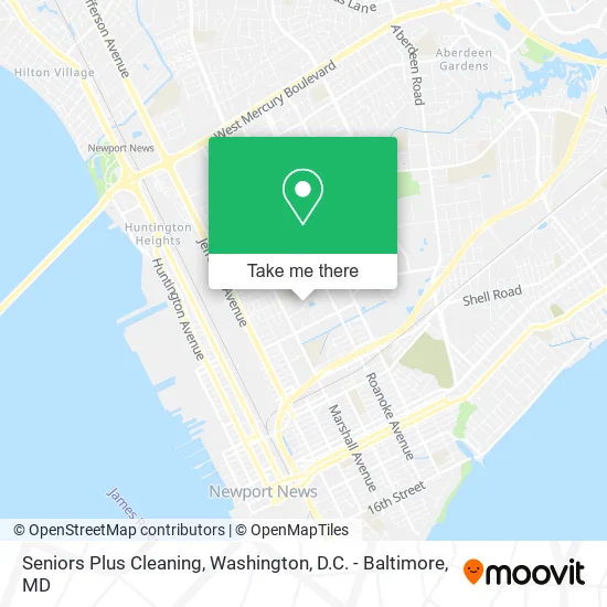 Seniors Plus Cleaning map