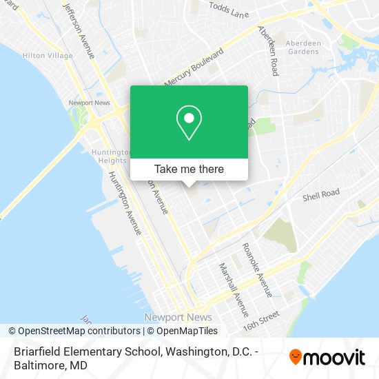Briarfield Elementary School map