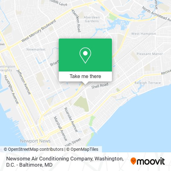 Mapa de Newsome Air Conditioning Company
