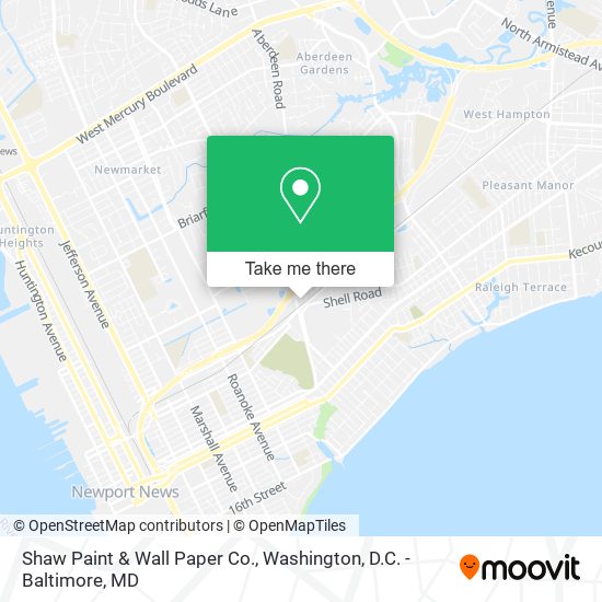 Shaw Paint & Wall Paper Co. map