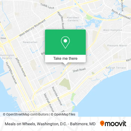 Meals on Wheels map